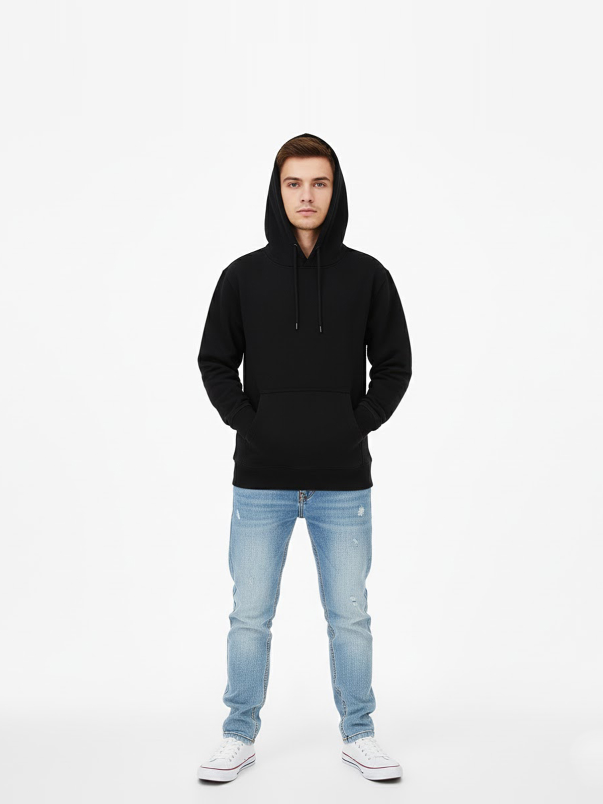 Premium Pullover Black Hoodie
