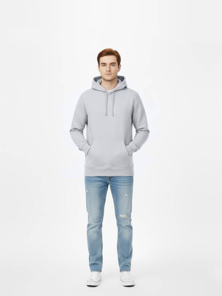 Premium Pullover Heather Grey Hoodie