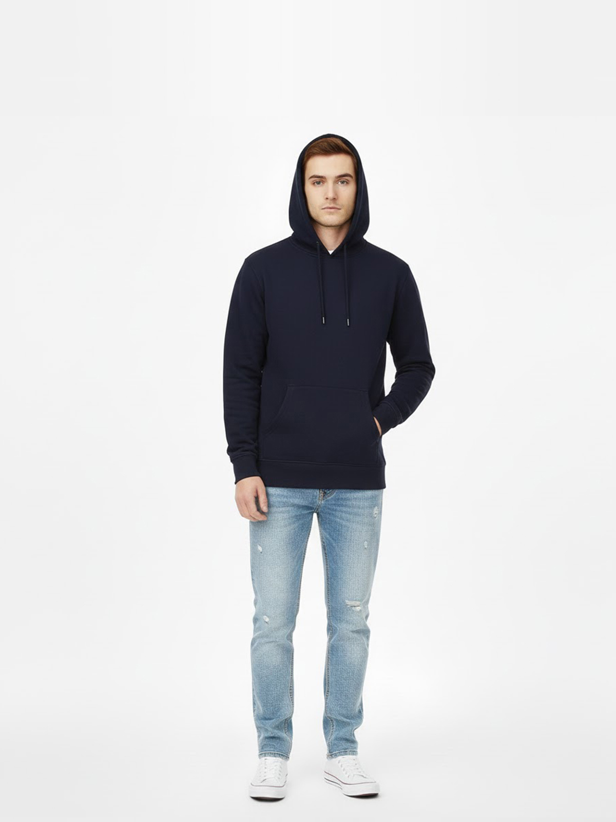 Premium Pullover Navy Hoodie